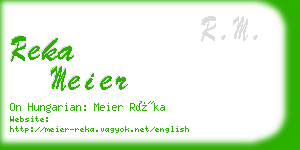 reka meier business card